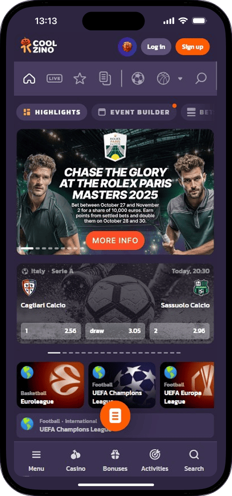 Coolzino Zakłady sportowe